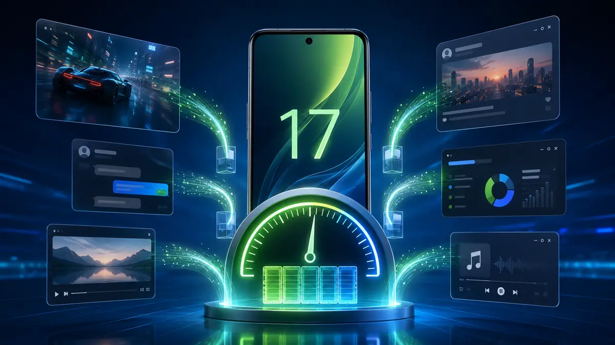 Android 17 limite la RAM des applications sur un smartphone