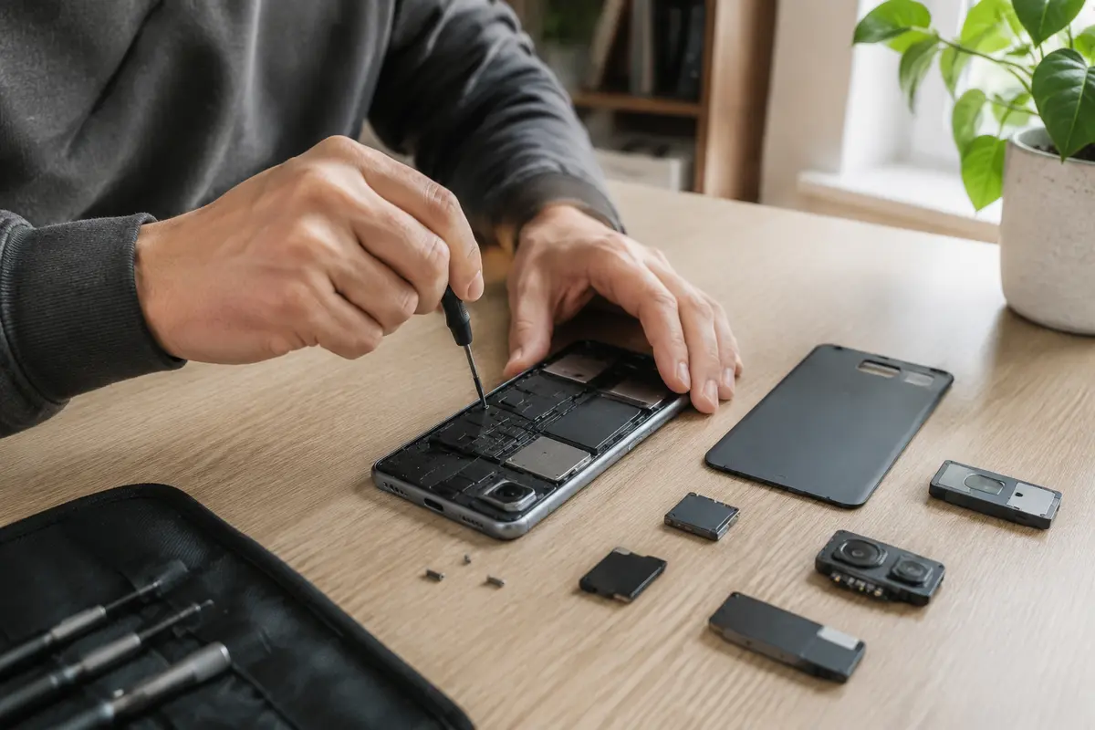 Réparation facile du Fairphone Gen 6+ par son propriétaire