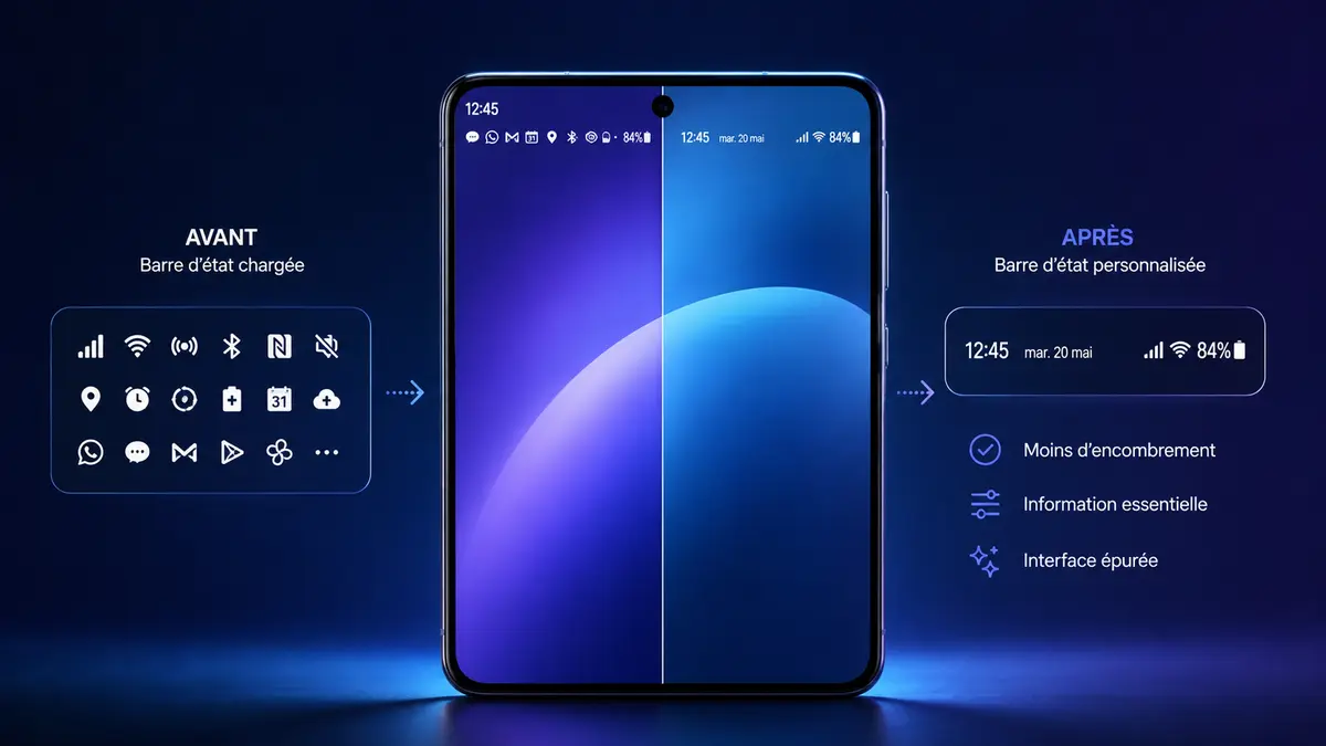 Fine Lock Samsung : personnaliser la barre d’état avec QuickStar